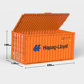 Personalisation Orange Container Storage Box